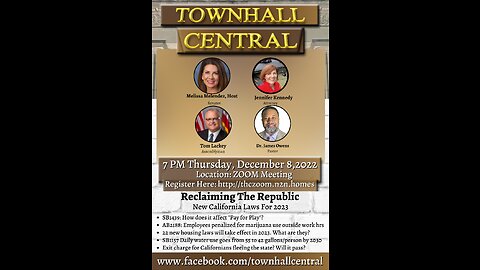 12-08-2022 Townhall Central Reclaiming the Republic: New Laws for 2023