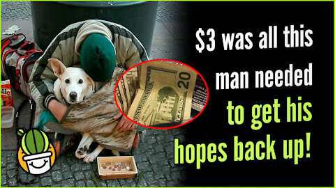 $3 Dollar Was All This Man Needed To Get His Hopes Back Up!