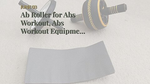 Ab Roller for Abs Workout, Abs Workout Equipment for Home Workouts, Ab Roller Wheel with Thick...