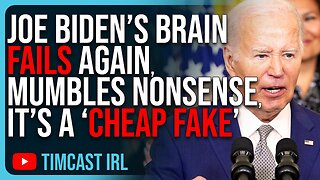 Joe Biden’s Brain FAILS Again, Mumbles NONSENSE, It’s A CHEAP FAKE