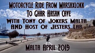 Ride From Marsaxlokk To Ghar Hasan Cave In Malta With Tony Of Jesters Lab - April 2019.