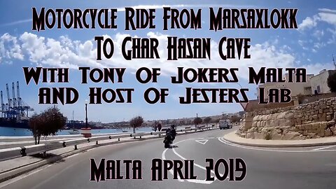 Ride From Marsaxlokk To Ghar Hasan Cave In Malta With Tony Of Jesters Lab - April 2019.