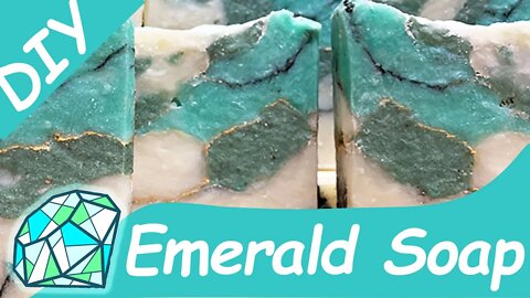 Emerald & Aloe Infused Birthstone Soap for May ~ Making DIY Hot Process Soap Craft