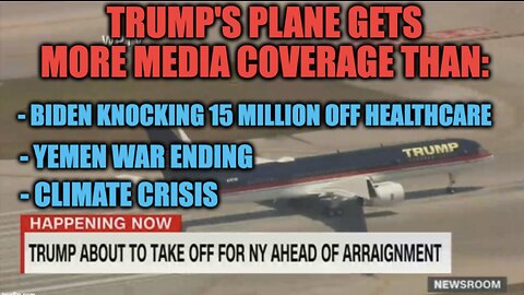 Trump's Plane Gets More Media Than Biden Knocking 15 Million Off Healthcare!