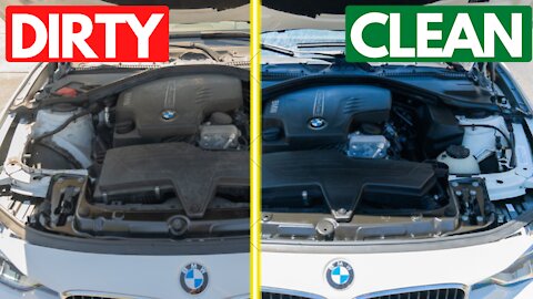 How to Clean BMW Engine Bay | 328i f30 3 series | m235i 2 series
