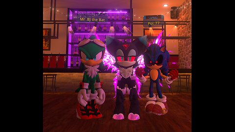 Dark Rouge & Jet on a Christmas Dinner FT Sonic.EXE