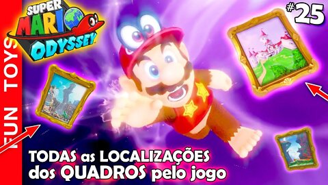🔴 Super Mario Odyssey #25 - TODOS os QUADROS de teleporte e suas LOCALIZAÇÕES!!! 🐵🌙 🖼️
