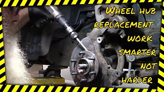 2007 Chevy Trail Blazer front hub replacement the easy way.