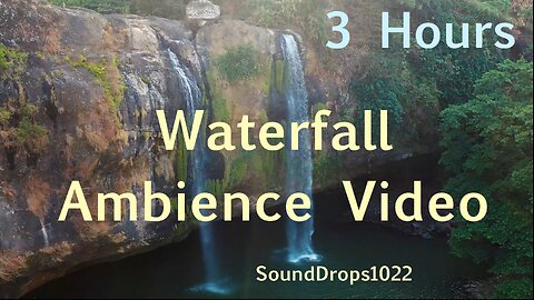 Extended Waterfall Meditation | 3 Hours of Healing Nature Sounds