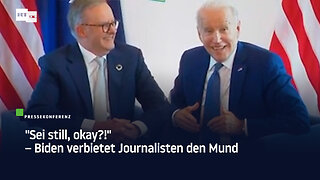 "Sei still, okay?!" – Biden verbietet Journalisten den Mund