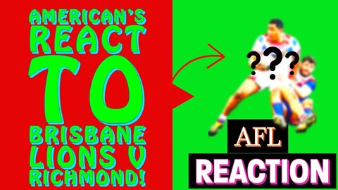 American's react to Brisbane Lions v Richmond Highlights Elimination Final AFL reaction