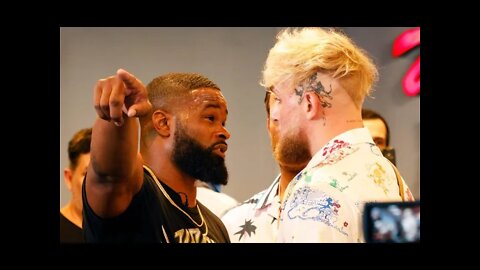 Tyron Woodley & Jake Paul come face to face