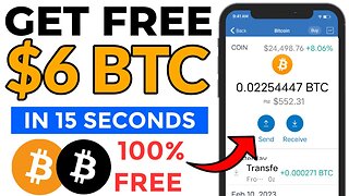 GET FREE $6 BTC Every 15 Seconds + Payment Proof ~ no investment | no mining no hacks