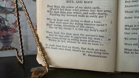 Soul and Body - W. Shakespeare