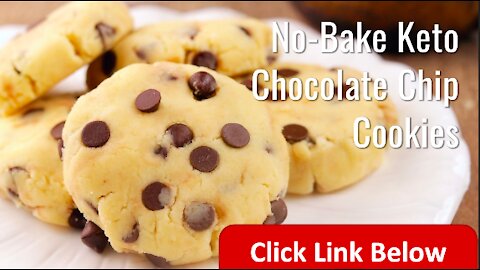 No Bake Keto Chocolate Chip Cookies