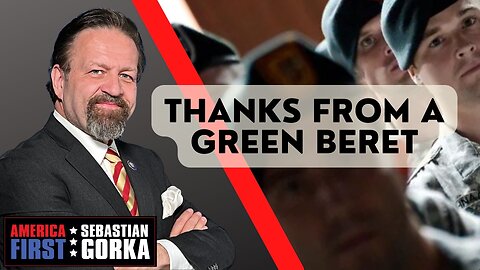 Thanks from a Green Beret. Caller Forest with Sebastian Gorka on AMERICA First