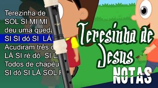 Teresinha de Jesus - Música infantil - Cifra melódica