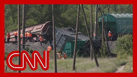 Russia-backed officials claim Crimea train derailment was deliberate act