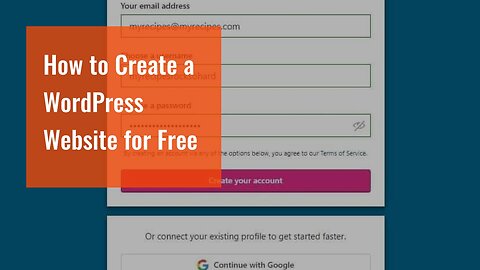 How to Create a WordPress Website for Free