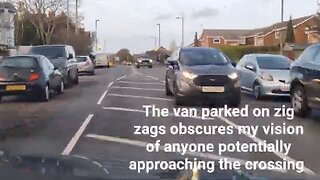 Don't park on the zig zags of a zebra crossing! This is why.