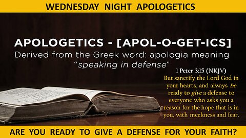 "Wed Night Apologetics"