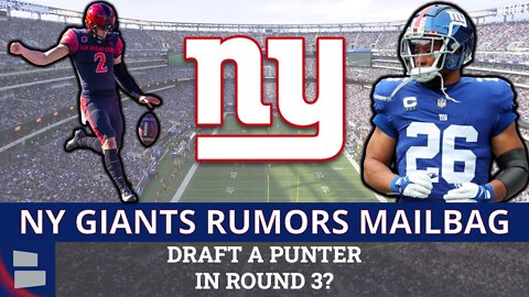 NY Giants Rumors Q&A: Trade Saquon Barkley To The Bills? Draft Matt Araiza? Sign JC Tretter?