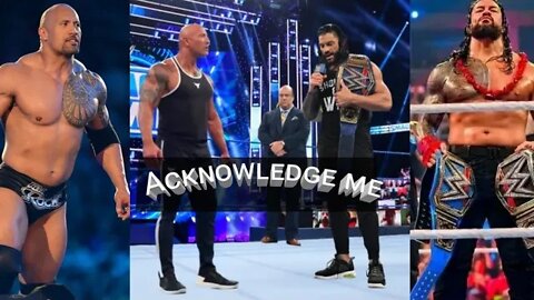 the rock confronts roman reigns || the rock returns & confronts the bloodline || the rock vs. roman