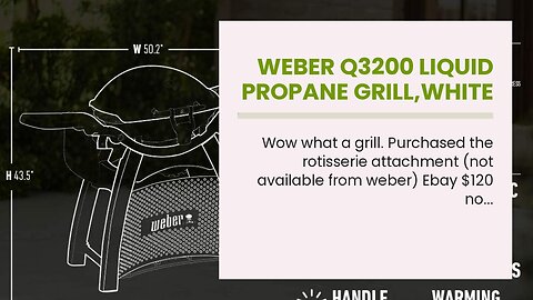Weber Q3200 Liquid Propane Grill,White