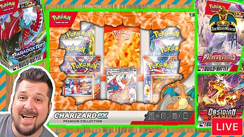 Charizard ex Premium Collection + Build & Battle Boxes | Pokemon Cards Opening LIVE! Free Codes!