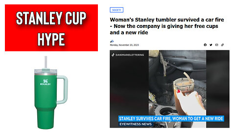 Story Behind Stanley Cup Tumbler Hype It Survived Car Fire With Ice Intact