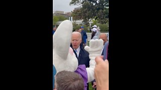 Biden Quickly Interrupted By The Easter Bunny After He Starts To Comment On Afghanistan & Pakistan
