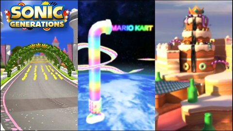 Mario Kart Tracks in Sonic Generations