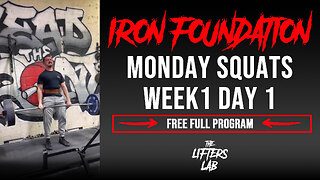 Iron Foundation: Monday is for Squats! Build a strong base with these exercises. 💪