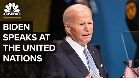 President Biden delivers remarks at the United Nations General Assembly