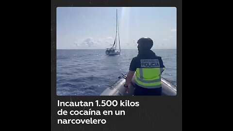 Autoridades españolas hunden un narcovelero tras incautar 1.500 kilos de cocaína