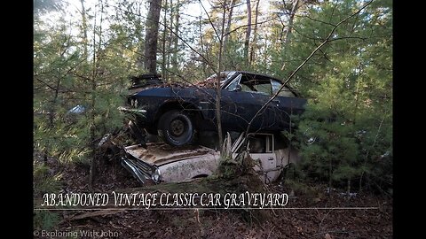 ABANDONED CAR FOREST FOUND MILITARY TRUCK