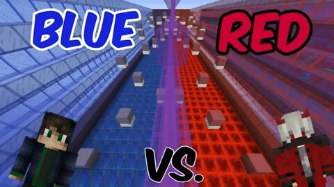 Minecraft Red Vs. Blue Parkour w/ ItsANightmare