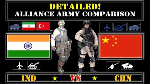 India Alliance with Turkey Iran VS China Detailed Comparison of Military Power 2021