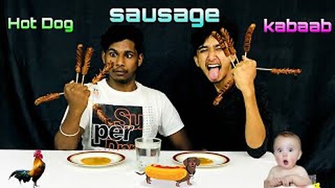 Sausage Challenge || Hot dog || kabab || Luxrider