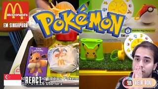 Lanches POKÉMON no McDONALD'S de SINGAPURA! Tem até POKÉ-BOLA! | Veja Aqui Reacts