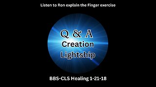 Ron Amitron explains the "Finger Exercise." Are you in the NOW? - 1/21/18