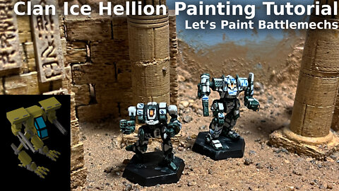 Painting Clan Ice Hellion Alpha Galaxy - Battlemech Painting Tutorial