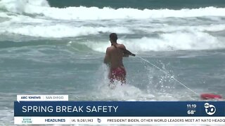 San Diego police and lifeguards stress safety during Spring Break