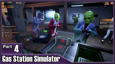 Gas Station Simulator, Part 4 / Party Bus Invasion, Hiring Staff, More Expansion