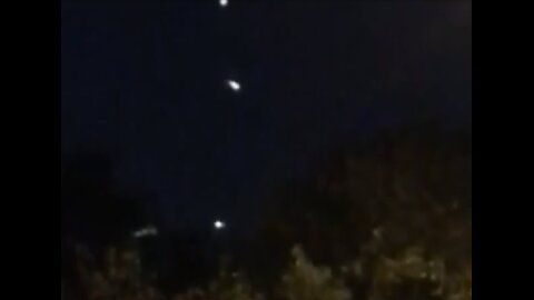 UFOs During Fireworks Display in Chatsworth, California