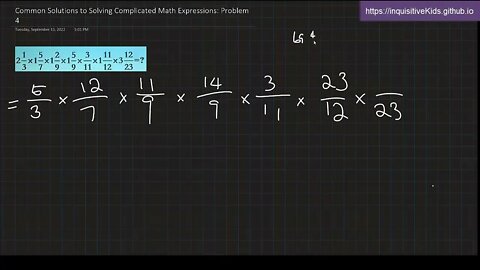 6th Grade Common Solutions to Solving Complicated Math Expressions: Problem 4