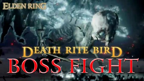 Elden Ring Death Rite Bird Boss Fight - Consecrated Snowfields