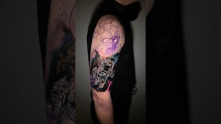 Inspiring Space Theme Sleeve Tattoo