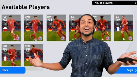 Club Selection: FC BAYERN MÜNCHEN PACK OPENING | PES 2021 MOBILE