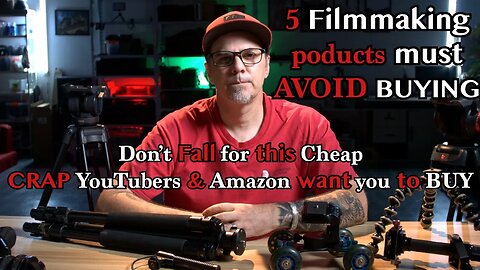 5 Products from Amazon that YouTubers want you to buy, are Complete CRAP. #filmmaking #cameragear